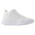 Alexander Mcqueen Neue Court Sneakers aus weißem und silbernem Leder Mehrfarben  ref.594132