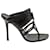 Gucci Strappy High Heel Mules in Black Leather   ref.594367