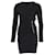 Maje Side Zip Detail Dress in Black Viscose Cellulose fibre  ref.594386