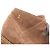Bottines compensées à lacets en daim marron sable Chanel Beige - vue 3