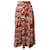 Autre Marque Mara Hoffman Tulay Printed Maxi Skirt in Red and Cream Hemp  ref.594452