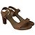 Stuart Weitzman Sandali open-toe con cinturini in camoscio marrone - vista 3