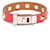 Hermès Bracelet Mini Chien Clous Carres Cuir Veau façon poulain Orange  ref.594703