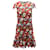 Alice + Olivia - Robe courte à manches courtes et fleurs en polyester multicolore  ref.595057