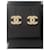Pendiente de botón de bisutería Chanel Dorado Metal  ref.595431