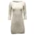Diane Von Furstenberg Bodycon-Spitzenkleid aus cremefarbenem Rayon Weiß Roh Strahl Zellulosefaser  ref.595452