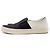 2.55 Chanel Sneakers senza lacci in pelle bianche e nere Nero - vista 3