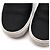 2.55 Chanel Sneakers senza lacci in pelle bianche e nere Nero - vista 6