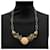 Autre Marque Vintage Sterling Silver 925 Tiger's Eye and Tourmaline Necklace Silvery  ref.595995