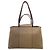 Hermès Hermes Brown Cabag Elan Canvas Satchel Marrone Beige - vista 3