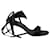 Helmut Lang Helmut Lan Strappy Tie On Heel Sandals in Black Leather   ref.596154