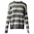 Theory Karenia Striped Sweater in Grey and Cream Cashmere  Wool  ref.596210