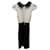 Alice + Olivia Kleid mit Flügelärmeln und Gürtel aus weißer Seide  ref.596263