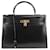 Hermès Kelly 35 Black Boxcalf Gold Leather Pony-style calfskin  ref.596313