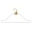 Louis Vuitton Percha retráctil dorada x gris Oro blanco  ref.596386