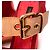 Louis Vuitton Red Denim & Suede Crossover Wedge Sandals - view 6