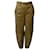 Ulla Johnson Jupiter Runway High Waist Cropped Pants in Brown Leather  ref.596488