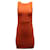 Alice + Olivia Tali Sleeveless Cross Detail Back Dress in Orange Rayon Cellulose fibre  ref.596513