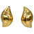 TIFFANY & CO. Boucles d'oreilles feuille d'or texturées Paloma Picasso Or jaune Jaune  ref.596684