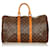 Louis Vuitton Brown Monogram Keepall 45 Marrone Pelle Tela  ref.596822