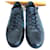Louis Vuitton Sneakers Black Leather Cloth  ref.597039