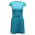 Alice + Olivia Kleid mit Reißverschlussdetail in türkiser Viskose Zellulosefaser  ref.597116