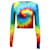 Alice + Olivia Alice & Olivia Delaina Tie-Dye Top aus mehrfarbiger Baumwolle Mehrfarben  ref.597162