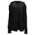Autre Marque Suéter desgastado Alexa Chung en lana negra Negro  ref.597210