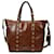 Vanessa Bruno Zippy Pm Bag in Brown Cracked Leather Pony-style calfskin  ref.597287