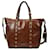 Vanessa Bruno Borsa Zippy Pm in Pelle Marrone Cracked Vitello simile a un vitello  ref.597287