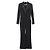 Tuta da smoking Thierry Mugler in lana e seta in passerella nera 2000 Taglia S / 36