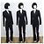Tuta da smoking Thierry Mugler in lana e seta in passerella nera 2000 Taglia S / 36 - vista 3