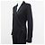 Tuta da smoking Thierry Mugler in lana e seta in passerella nera 2000 Taglia S / 36 - vista 8