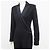 Tuta da smoking Thierry Mugler in lana e seta in passerella nera 2000 Taglia S / 36 - vista 9