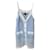 Pinko Dresses White Light blue Wool  ref.597973