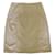 Chanel  Zip Up Front CC Logo Skirt Beige Cotton  ref.597974
