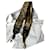 Christian Dior Dior Mizza Umhängetasche mit Leopard Saddle-Stickerei, NEU Schwarz Tuch  ref.597979