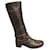 Prada boots p 39 Dark brown Leather  ref.598009