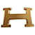 Hermès-Gürtelschnalle aus goldenem guillochiertem Metall 32MM Gold hardware Stahl  ref.598017