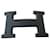 boucle hermès 5382 métal PVD mat noire 32mm neuve Acier  ref.598018