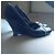 Décolleté con zeppa Barbara Bui pelle blu navy 36 IT - vista 6