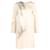 Stella Mc Cartney Vestido recto estampado de Stella McCartney en seda beige  ref.598433