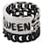 Alexander Mcqueen Graffiti Chain Ring, brass Silvery Metallic  ref.599133