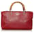 Bolsa de couro Gucci Red Bamboo Shopper Vermelho Bezerro-como bezerro  ref.599215