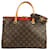 Louis Vuitton Brown Monogram Pallas MM Satchel Red Leather Cloth  ref.599628