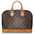 Louis Vuitton monogramme brun Alma PM Cuir Toile Marron  ref.599630