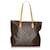 Louis Vuitton Brown Monogram Cabas Mezzo Leather Cloth  ref.599631
