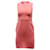 Vestido sem mangas Diane Von Furstenberg Colorblock Tamika em triacetato de pêssego Rosa Pescaria Sintético  ref.600213