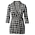 Diane Von Furstenberg Check Playsuit in Black/White Viscose Cellulose fibre  ref.600244