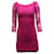 Vestido tubo de encaje en rayón rosa Zarita de Diane Von Furstenberg Rayo Fibra de celulosa  ref.600491